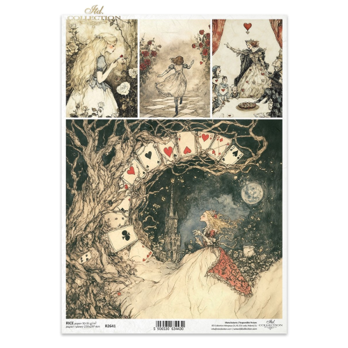 ITD COLLECTION DECOUPAGE RICE PAPER A4 - R2641