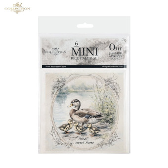 ITD COLLECTION MINI RICE PAPER SET 6PCS 14.8X14.8CM - RSM159