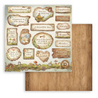 STAMPERIA HIDDEN GROVE BLOCK PAPER 20.3/20.3 CM - SBBS124