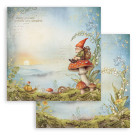 STAMPERIA HIDDEN GROVE BLOCK PAPER 20.3/20.3 CM - SBBS124