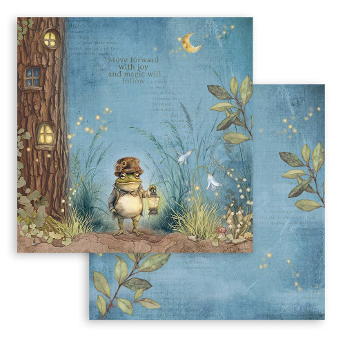 STAMPERIA HIDDEN GROVE BLOCK PAPER 20.3/20.3 CM - SBBS124