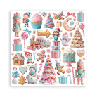 STAMPERIA CANDY CHRISTMAS БЛОКЧЕ ХАРТИЯ 20,3/20,3 СМ-SBBS129