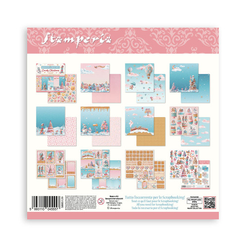 STAMPERIA CANDY CHRISTMAS БЛОКЧЕ ХАРТИЯ 20,3/20,3 СМ-SBBS129