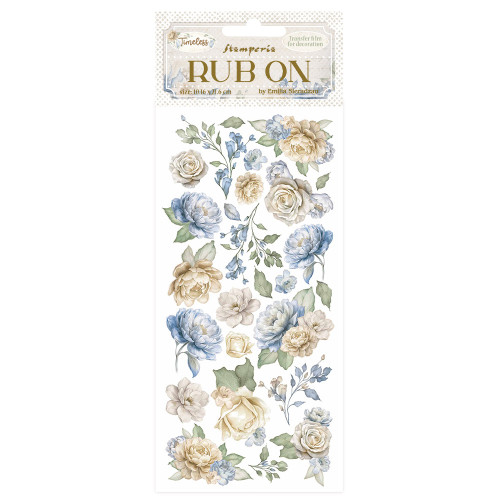 STAMPERIA TIMELESS RUB ON 10,16/21,6CM-DFLRB160