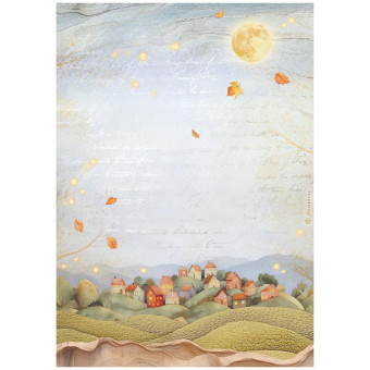 STAMPERIA WHISPERING WOODS DECOUPAGE PAPER A4 - DFSA41058