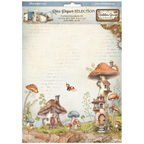 STAMPERIA HIDDEN GROVE ХАРТИЯ SELECTION 6БР А4 DFSA4XHG