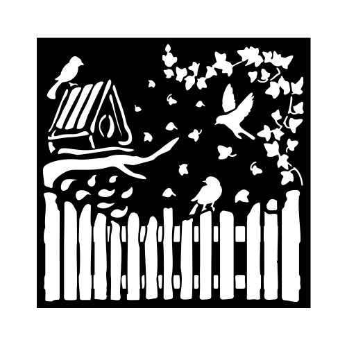 STAMPERIA HOUSE OF ROSE STENCIL ШАБЛОН 18 Х 18 СМ - KSTDQ122