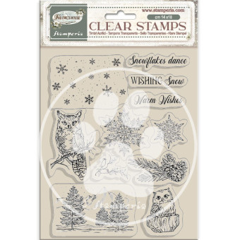 STAMPERIA THE OWL'S HOUSE SILICONE STAMP 14/18CM - WTK224