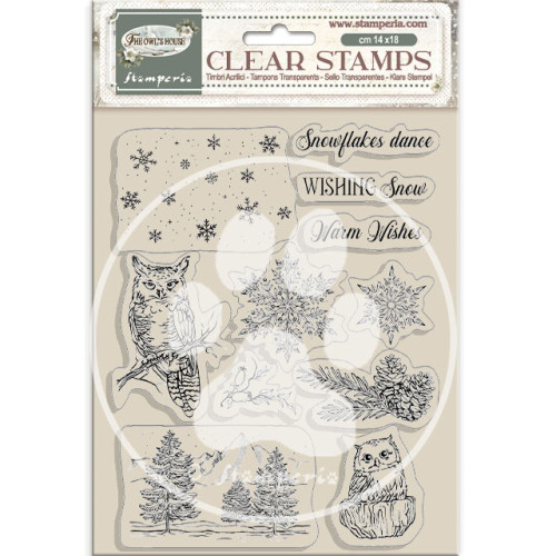 STAMPERIA THE OWL'S HOUSE SILICONE STAMP 14/18CM - WTK224