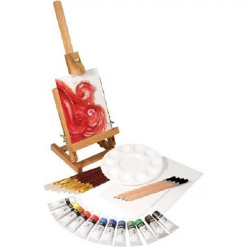 DALER ROWNEY OIL CREATIVE SET WITH EASEL 40 PIECES