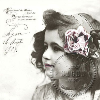 SAGEN VINTAGE NAPKINS FOR DECOUPAGE 33/33 CM - 2055