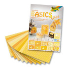 FOLIA BLOCK NOTE WITH DECORATION MOTIFS YELLOW 24/34 CM 30 P.