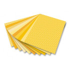 FOLIA BLOCK NOTE WITH DECORATION MOTIFS YELLOW 24/34 CM 30 P.