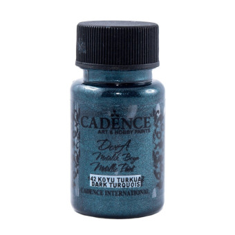 CADENCE ACRYLIC PAINT METALLIC DORA 50 ML. - TURQUOISE 142
