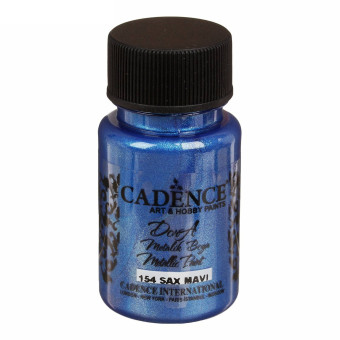 CADENCE ACRYLIC PAINT METALLIC DORA 50 ML. - SAX BLUE 154