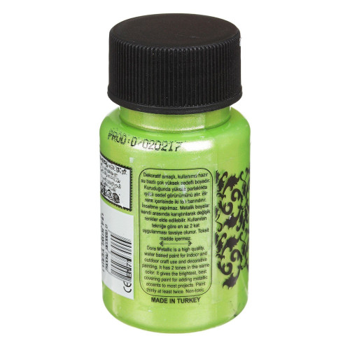 CADENCE ACRYLIC PAINT METALLIC DORA 50 ML. - KIWI GREEN 194