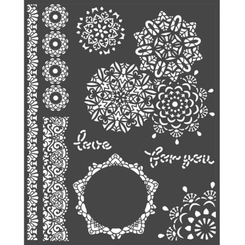 STAMPERIA MEDIA STENCIL - ШАБЛОН 20 Х 25 СМ - KSTD068