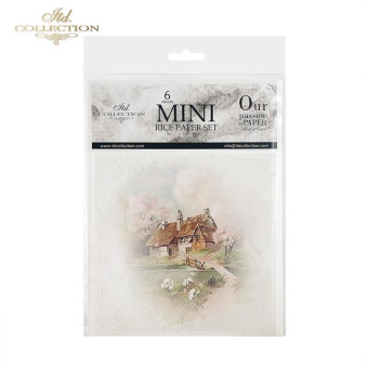 ITD COLLECTION MINI RICE PAPER SET 6PCS 14.8X14.8CM - RSM071