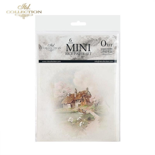 ITD COLLECTION MINI RICE PAPER SET 6PCS 14.8X14.8CM - RSM071