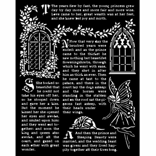 STAMPERIA MEDIA STENCIL - ШАБЛОН 20 Х 25 СМ - KSTD078