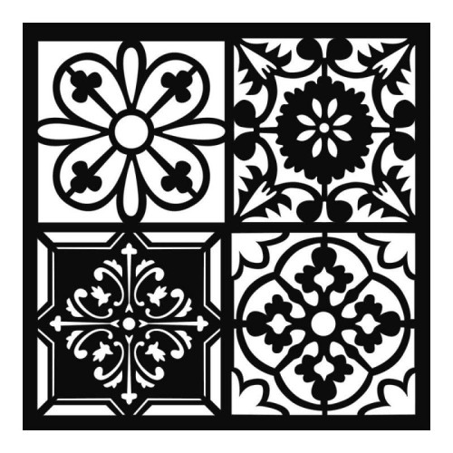 STAMPERIA MEDIA STENCIL - ШАБЛОН 18 Х 18 СМ - KSTDQ09