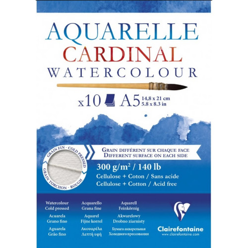 CLAIREFONTAINE СКИЦНИК CARDINAL COLD PRESSED A5 300ГР. 10Л