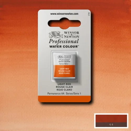 W&N АКВАРЕЛНА БОЯ PROFESSIONAL H/PAN - LIGHT RED