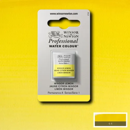 W&N АКВАРЕЛНА БОЯ PROFESSIONAL H/PAN - WINSOR LEMON