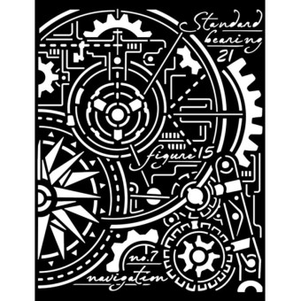 STAMPERIA MEDIA STENCIL - TEMPLATE 20 X 25 CM - KSTD107