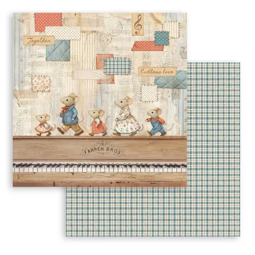 STAMPERIA FAMILY CARDBOARD 30.5/30.5CM - SBB1118