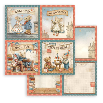 STAMPERIA FAMILY CARDBOARD 30.5/30.5CM - SBB1119