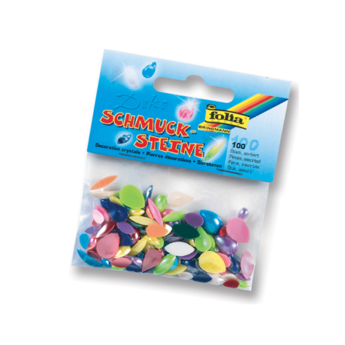 FOLIA MATERIALS FOR DECORATION COLOR DROPS 100 PIECES