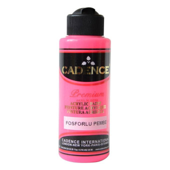 CADENCE АКРИЛНА БОЯ PREMIUM 120 МЛ. - FLUORESCENT PINK