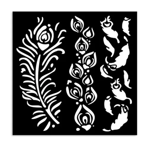 STAMPERIA MASQUERADE TEMPLATE 12 X 12 CM - KSTDS - 13