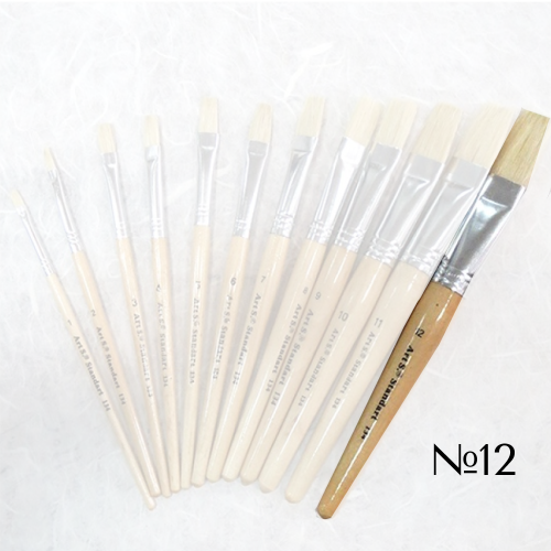 STANDARD BRUSH BRISTLE WITH SHORT HANDLE №12
