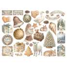 STAMPERIA WHITE CHRISTMAS DIE CUTS DFLDC141
