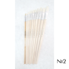 STANDARD BRUSH BRISTLE FLAT WITH LONG HANDLE №2