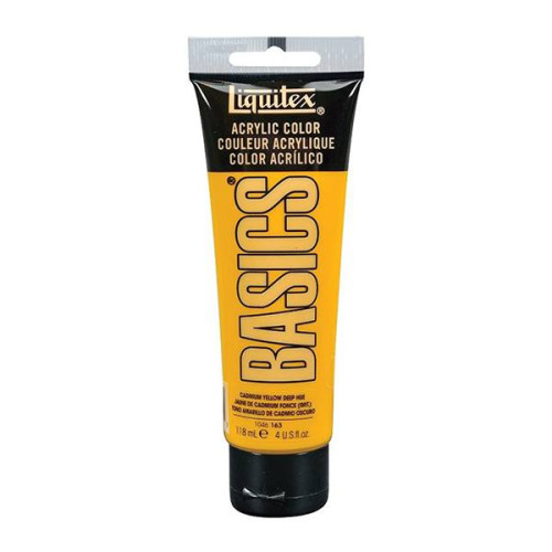 LIQUITEX АКРИЛНА БОЯ BASICS 118 МЛ-КАДМИЕВА ЖЪЛТА Т 1046163