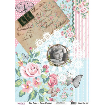 CADENCE DECOUPAGE RICE PAPER A4 - 145