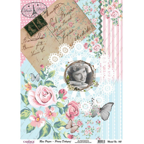 CADENCE DECOUPAGE RICE PAPER A4 - 145