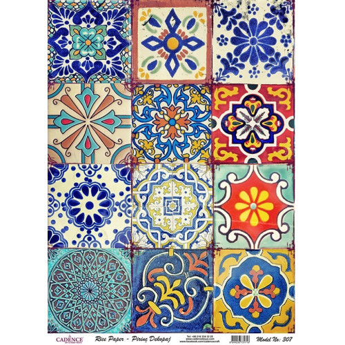CADENCE DECOUPAGE RICE PAPER A4 - 307