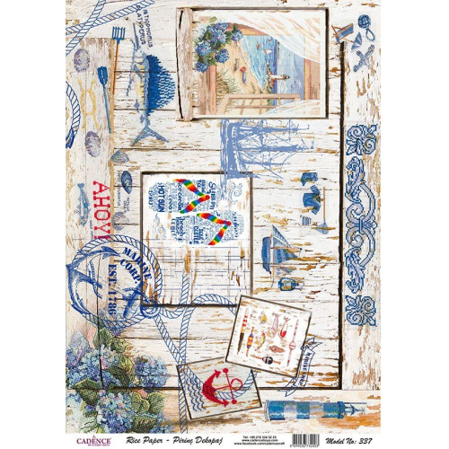 CADENCE DECOUPAGE RICE PAPER A4 - 337
