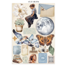 STAMPERIA SECRET DIARY JUNK JOURNAL 8 КАРТИЧКИ 4 СТИКЕРА И 4 ИЗРЕЗКИ - SBJK15