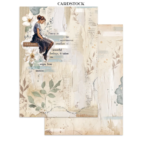 STAMPERIA SECRET DIARY JUNK JOURNAL 8 КАРТИЧКИ 4 СТИКЕРА И 4 ИЗРЕЗКИ - SBJK15