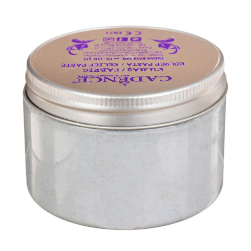 CADENCE RELIEF PASTE FOR TEXTILES GLITTER 150 ML-SILVER 15835