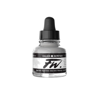 DALER ROWNEY ACRYLIC INK FW 29.5 ML - SILVER 160029702