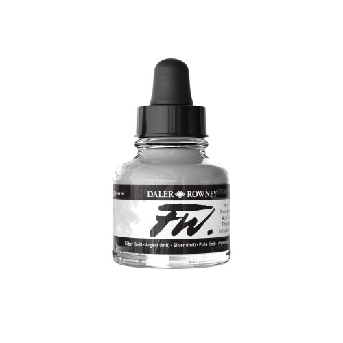 DALER ROWNEY ACRYLIC INK FW 29.5 ML - SILVER 160029702
