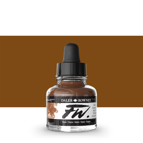DALER ROWNEY ACRYLIC INK FW 29.5 ML - SEPIA 160029251