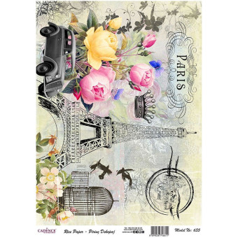CADENCE DECOUPAGE RICE PAPER A3 - 635