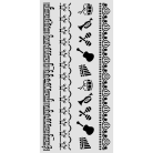 STAMPERIA SYMPHONY ART ШАБЛОН 12 Х 25 СМ - KSTDL165